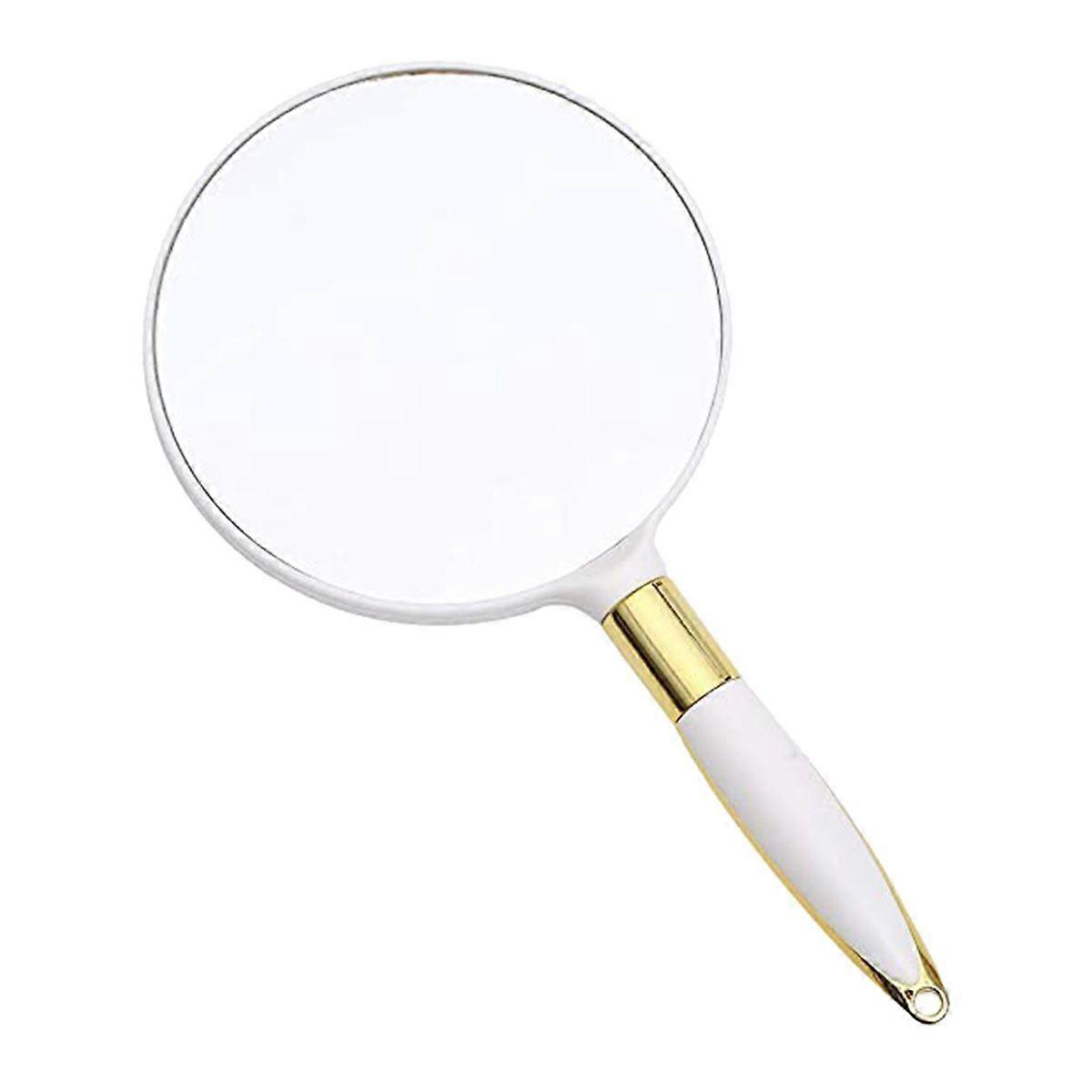Handheld Makeup Mirror with Handle for Travel and Home Use