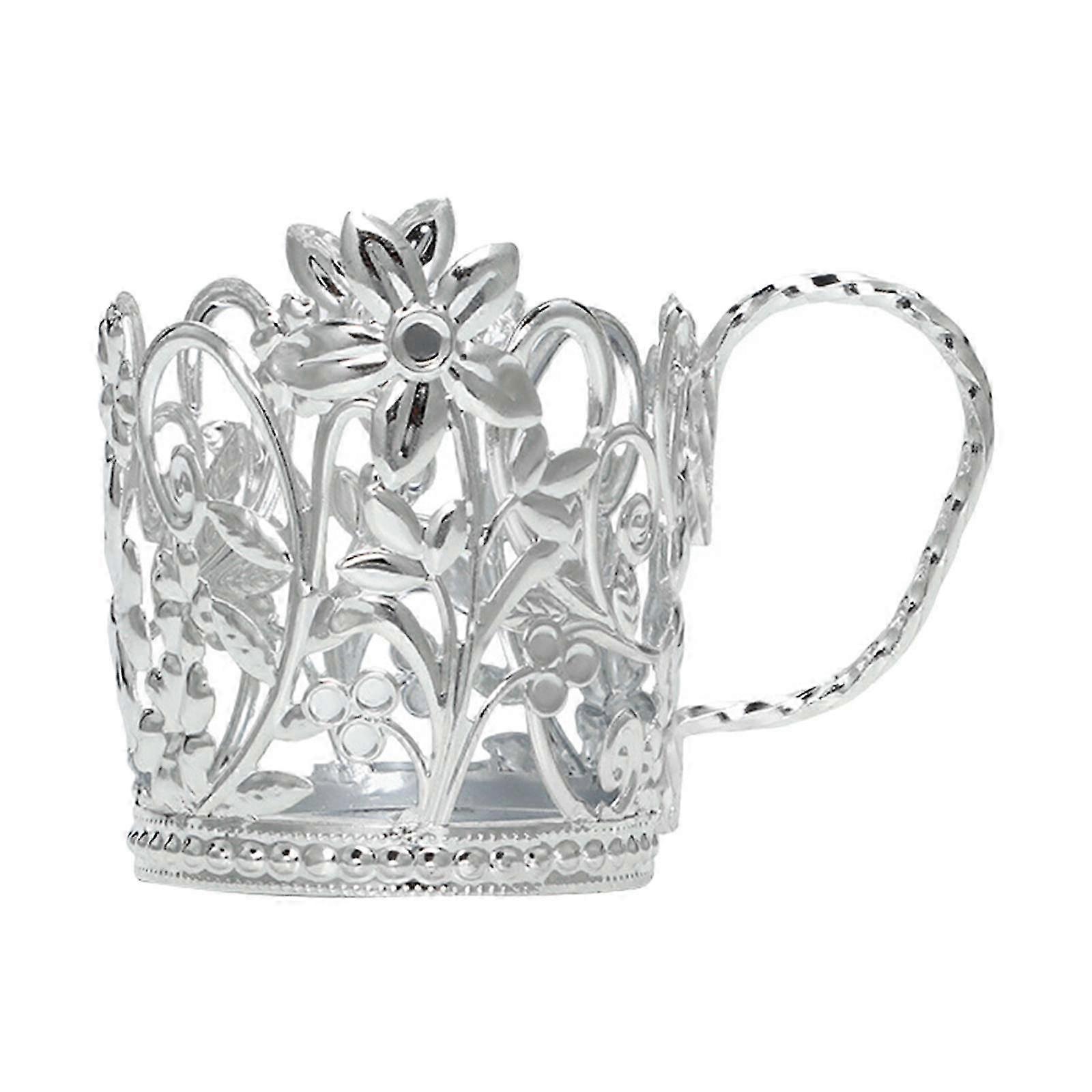 Reusable Aluminum Cup Holder Protector for Coffee Shops, Bars, Cafes