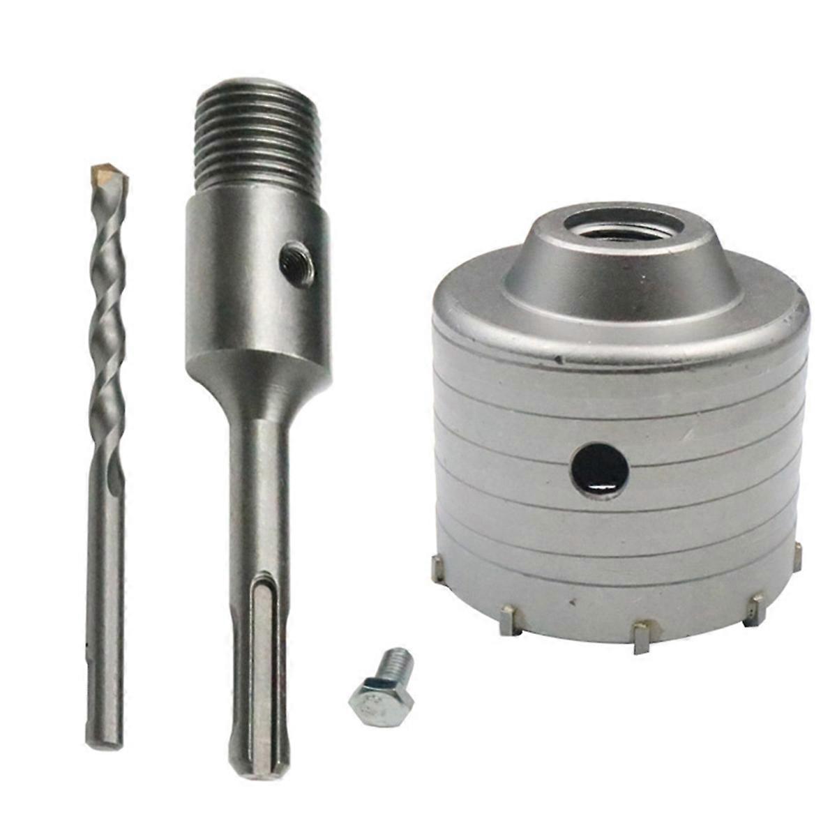 60mm SDS Plus Hammer Drills Wall Hole Saw Drill Bit Set Cutter Tools Round Shank Drill Bit for Concr