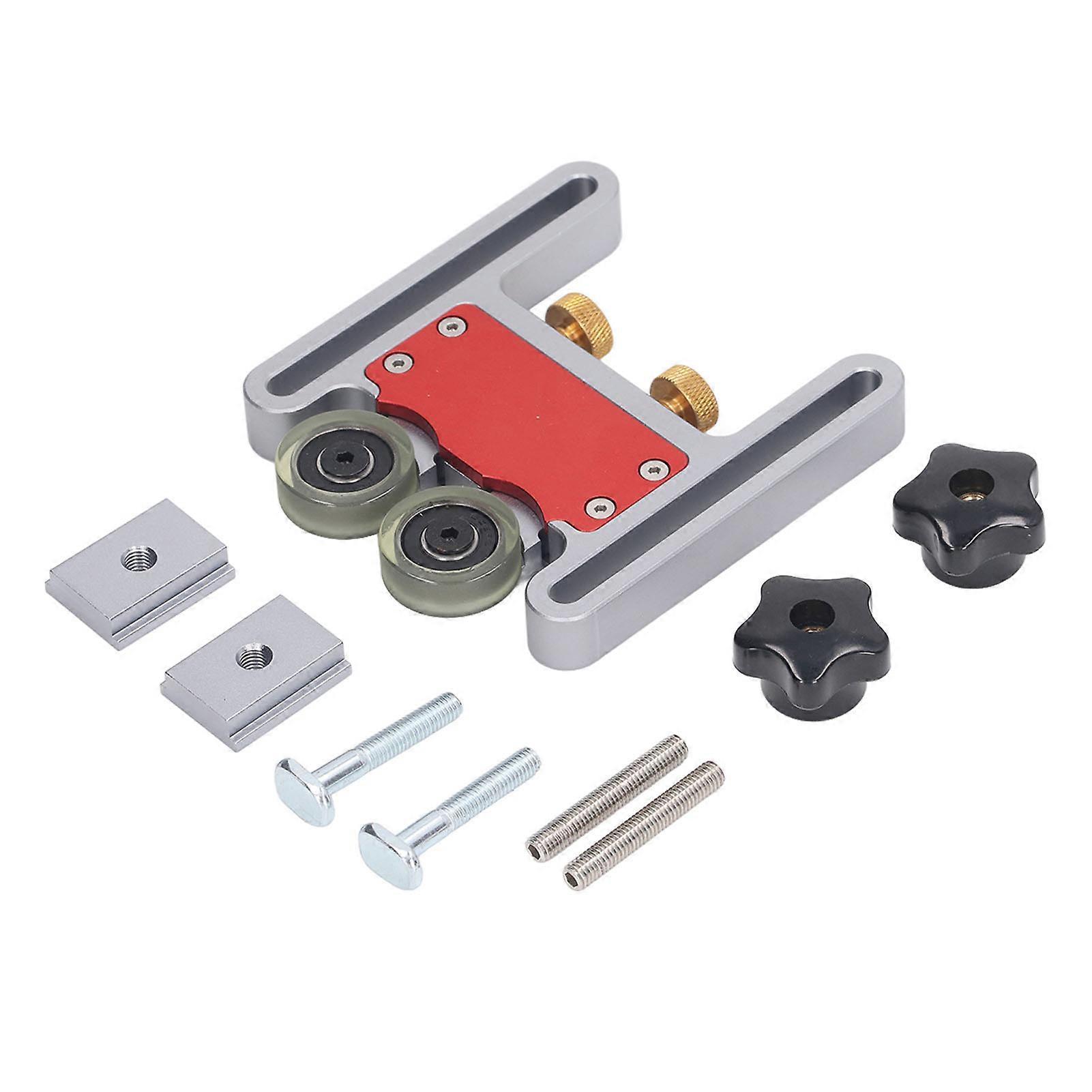 Adjustable Multi Purpose Dual Bearing Roller Aluminum Alloy Table Saw Feeding Guide Roller