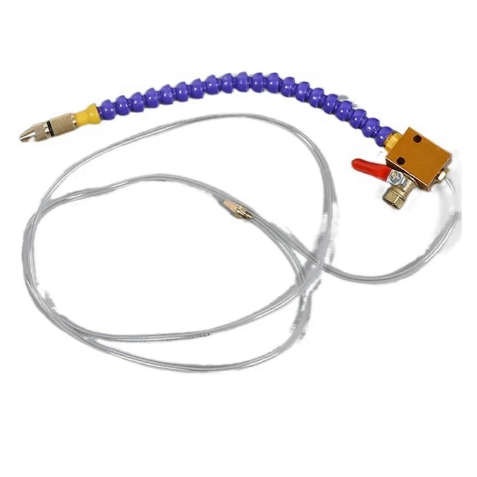 Mist Coolant Lubrication Spray System for CNC Lathe Milling Machine Engraving Tool with 8mm Pipe Compatibility Purple