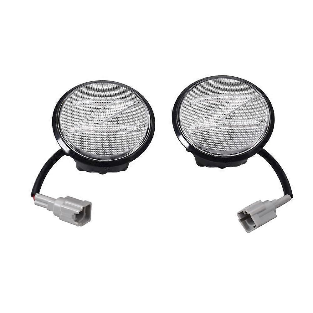 Side Marker Lights Fender Indicator Dynamic LED Marker Replace Light Amber Side Marker Lamp for 370Z 2009