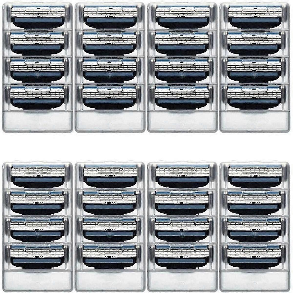 32PCS Razor Blades Refills Manual Mach 3 Blades Refills