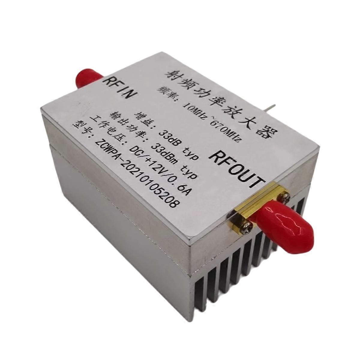 10MHz-670MHZ 2W RF Power Amplifier for Amateur Radio FM Transmitter