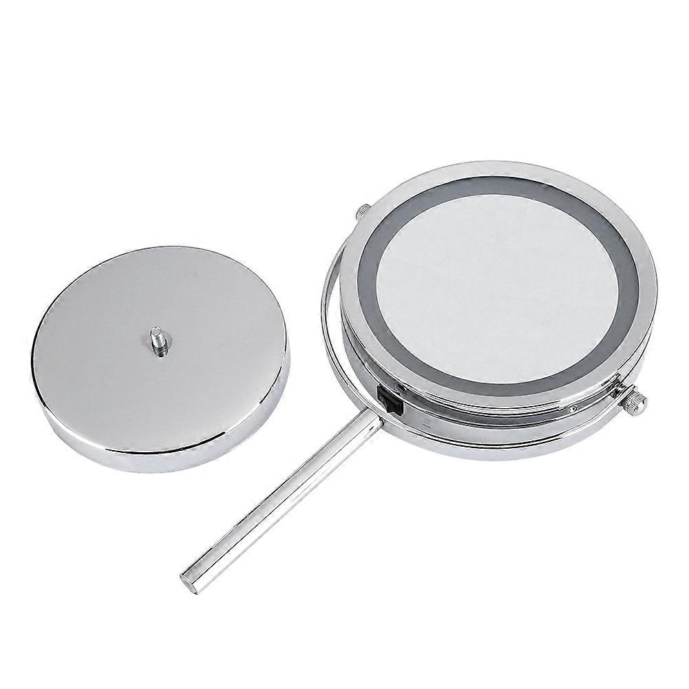 Double Sided LED Lighted Makeup Mirror, Tabletop Mirror with 7X Magnified Zoom for Precision Makeup Application and Grooming, Energy Saving Bright
