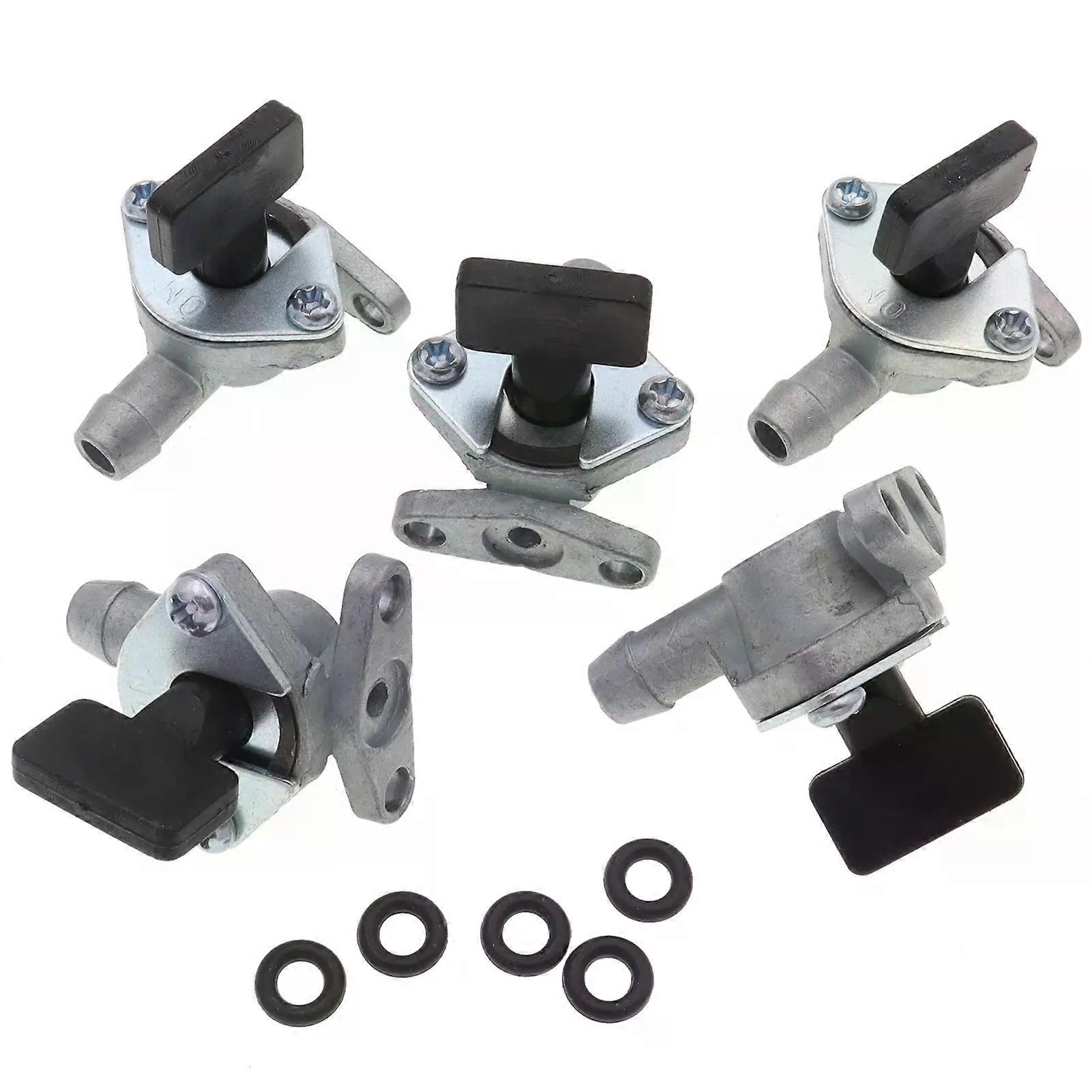 con 5Pcsセットキャブレターフューエルポケットコックタンクタップスイッチ2ストローク47cc 49ccダートピットバイクミニATVクワッドスクーター用