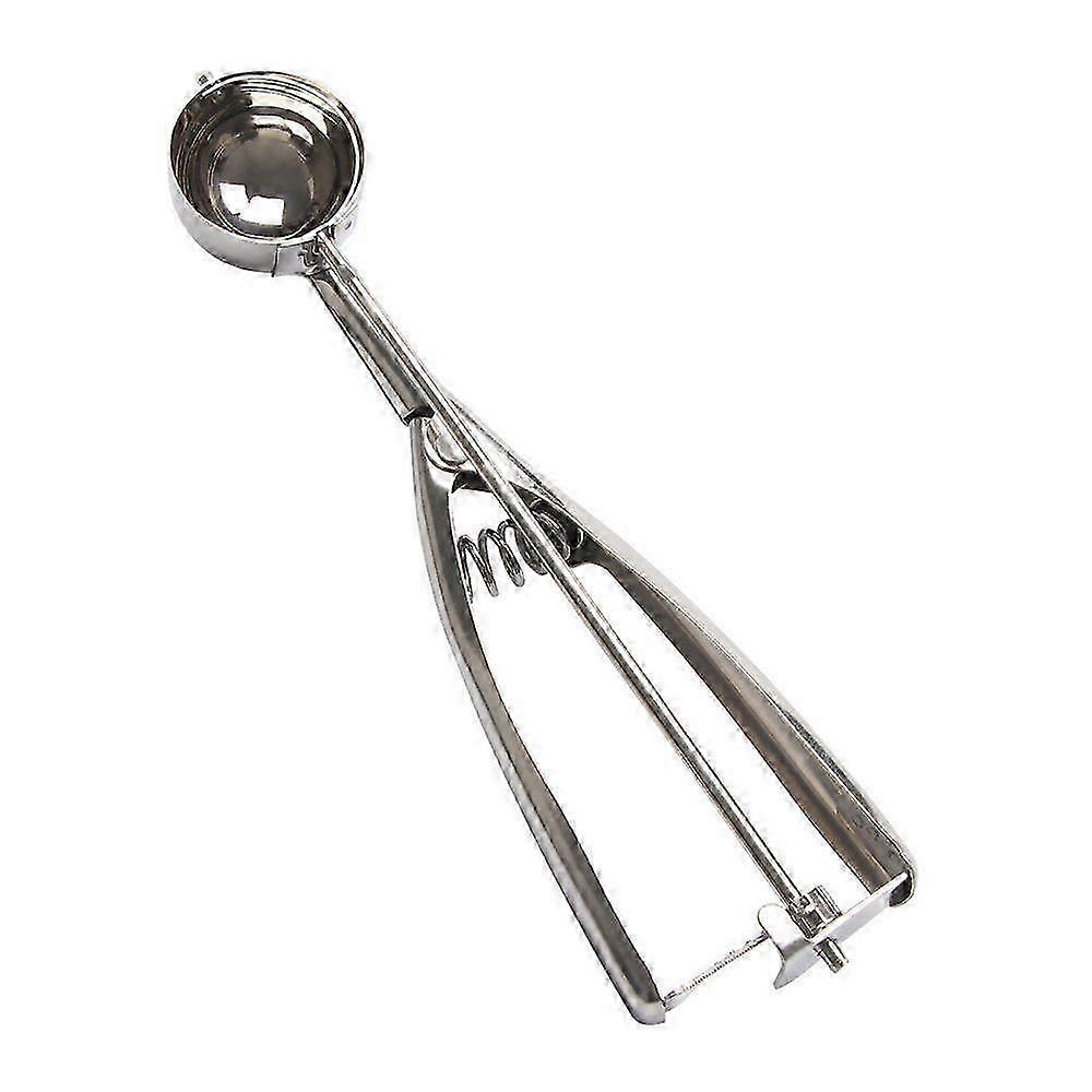 Stainless Steel Ice Cream Scoop with Trigger Release for Cookies and Fruit HD