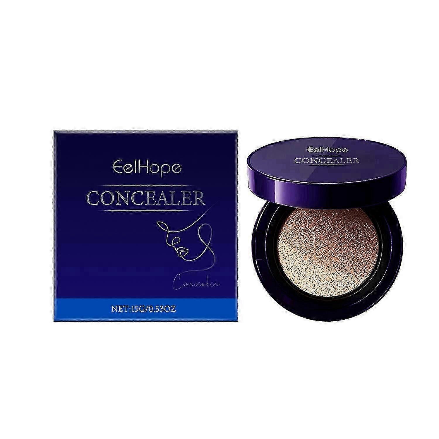 Eelhope Concealer Foundation Air Cushion Moisturizing Easy Concealer Brightening Face Light Base Mak