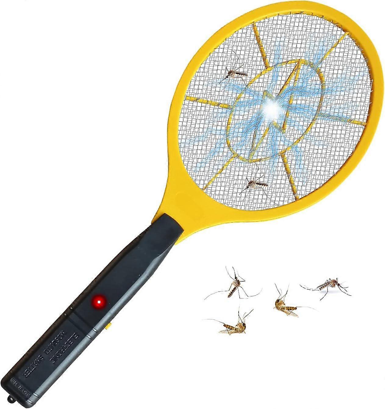 Electric Fly Swatter Bug Zapper Battery Operated Flies killer Indoor & Outdoor Pest Control Mosquito and Insect Catcher Racket