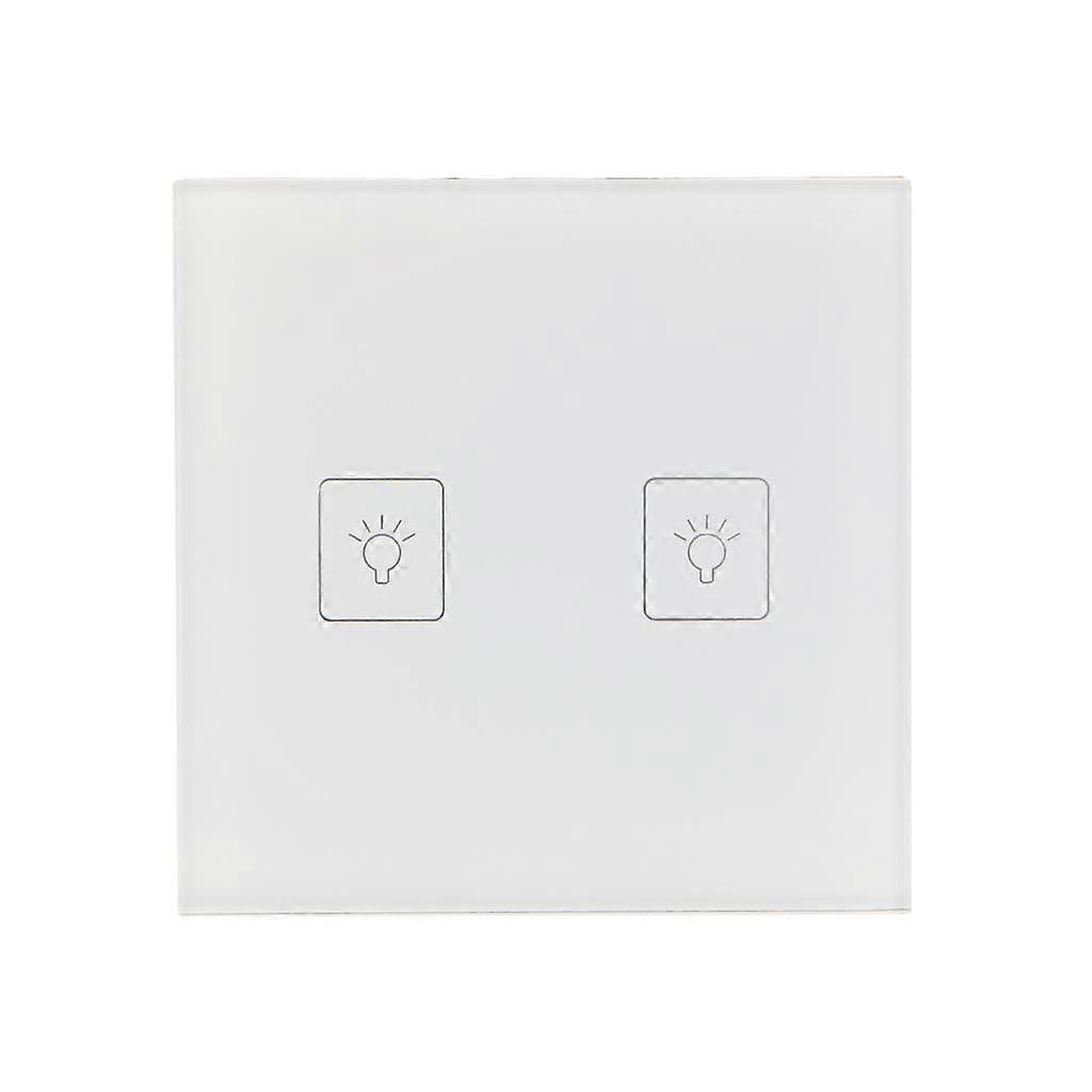 RF433 Smart Light Switch Remote Control 1Way Touch Screen Wall Panel 1/2/3 Gang
