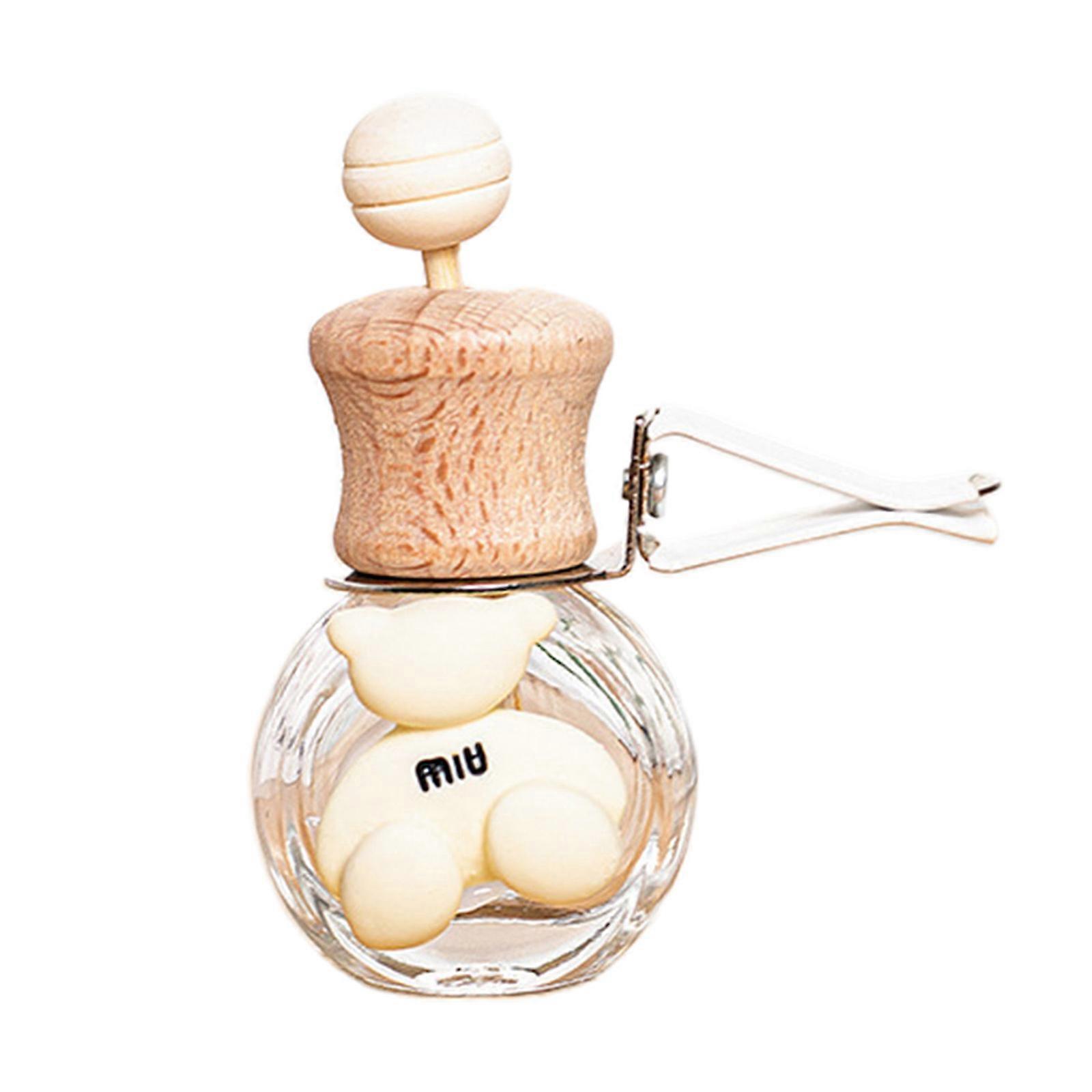 10ml Car Air Vent Fragrance Aromatherapy Scented Diffuser Empty Bottle Essential Oil Diffuser Bottle Delicate Wood Cap Multicolor
