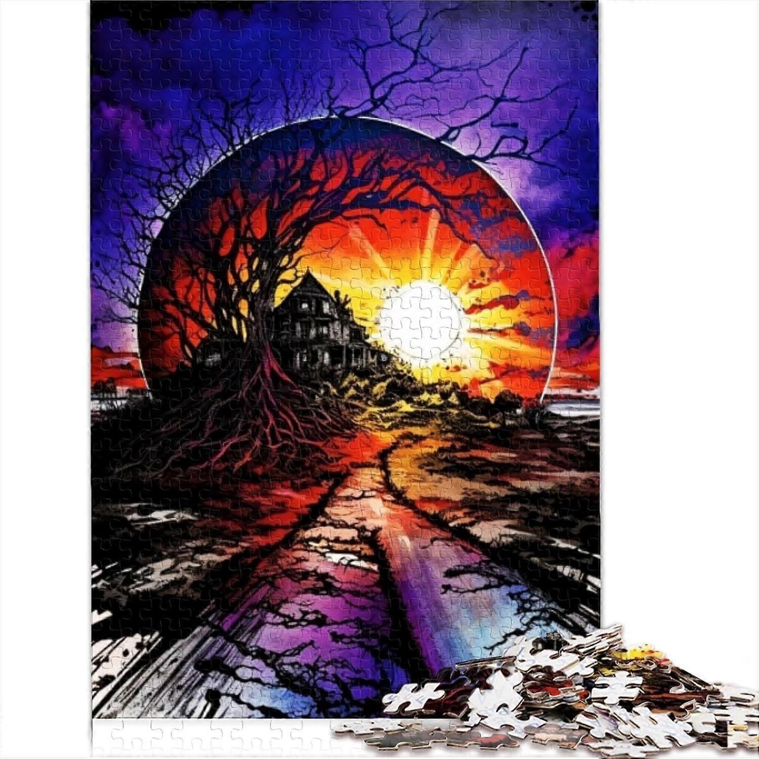negative Colors in Nature Jigsaw Puzzles for Adults 1000 Piece Jigsaw Puzzle Negative Colors in Nature wooden puzzle for Adults and Age 10 Years Up St