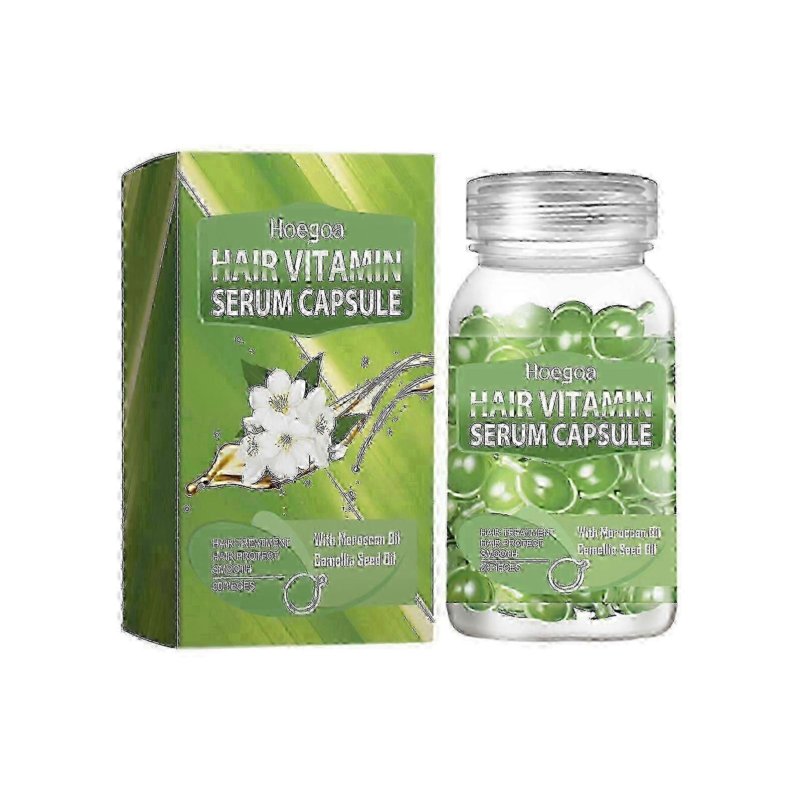 Hair Essential Oil Care Green Capsule, Portable Moisturizing And Repairing Hair Split To Strengthen And Strengthen Hair Care