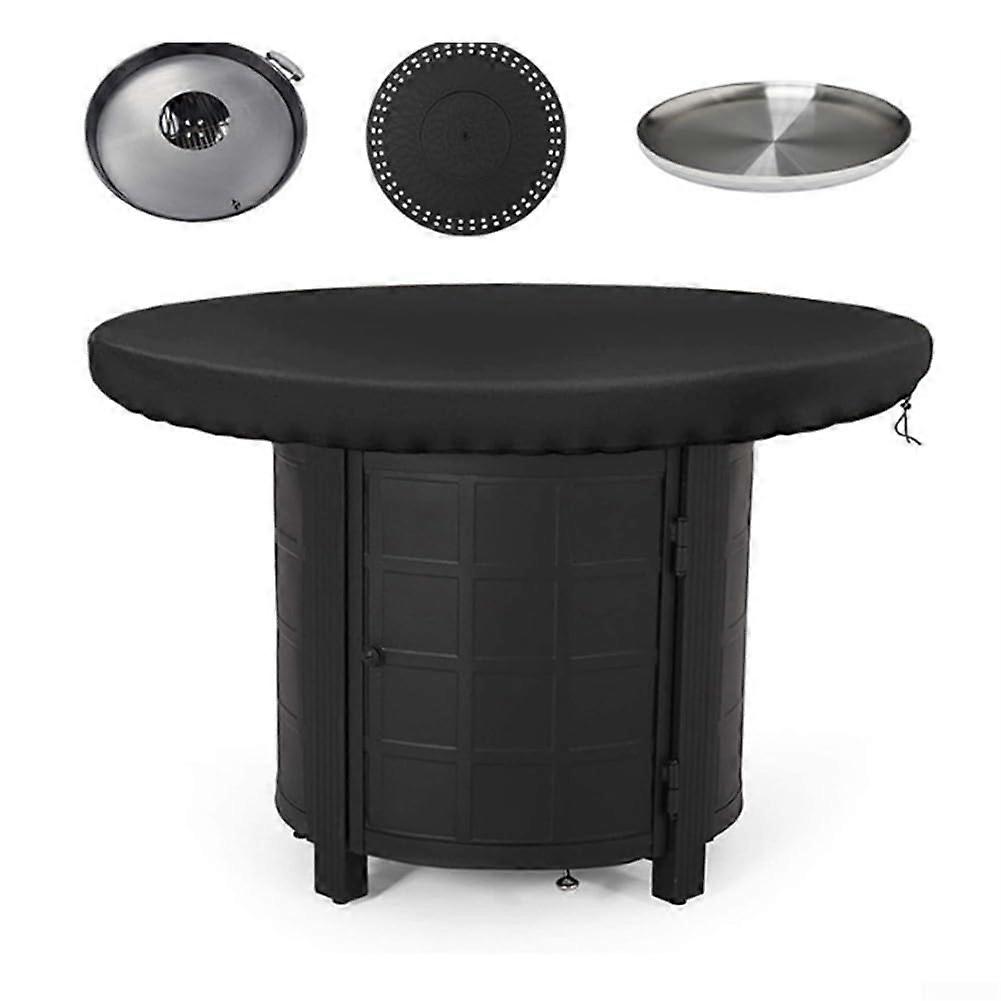 Grill Fire Plate Cover 420D Oxford Material, Waterproof, Adjustable Drawstring, 100 cm