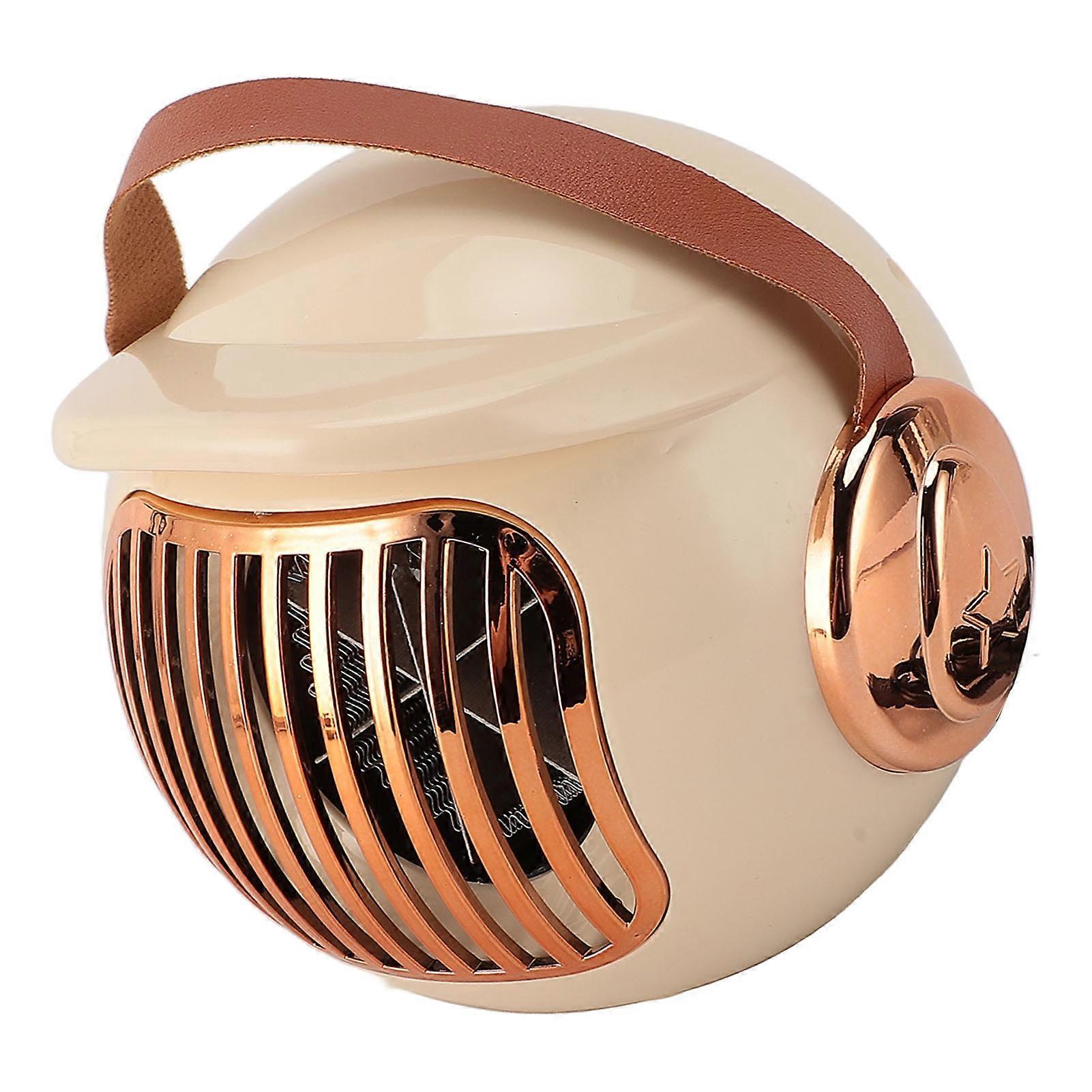 Portable Space Heater Indoor Small Electric Heater with Handle Automatic Power Off Low Noise for Home Bedroom Office Cream White US Plug 110V