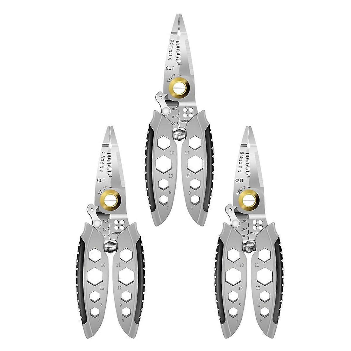 Professional Multi-Purpose Wire Stripping Tool, 7-Inch (3PCS)