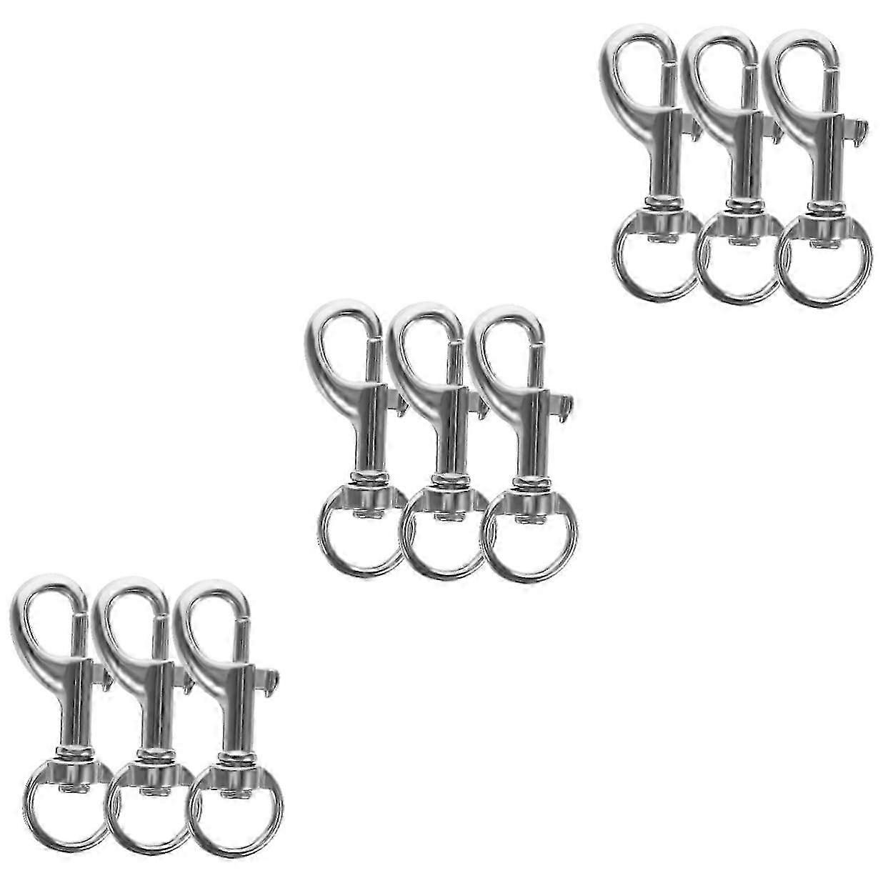 2025 3sets Versatile Swivel Snap Hooks Metal Clip for Dog Leash Key Chain 20pcs3