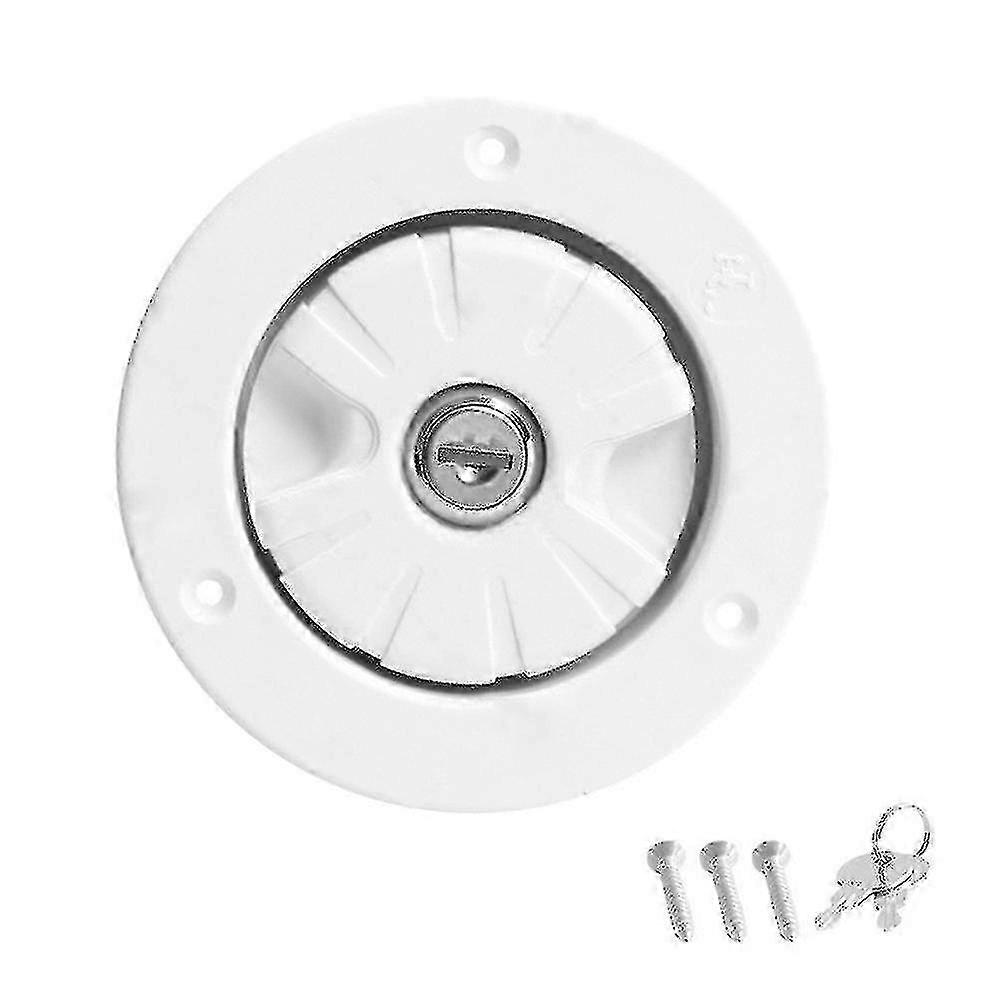Caravan Water Fill Cap with Gravity Lock and Water Tank Filler Port Lock, Inlet Hatch Filler Cap Set Suitable for Motorhome and Camper Use