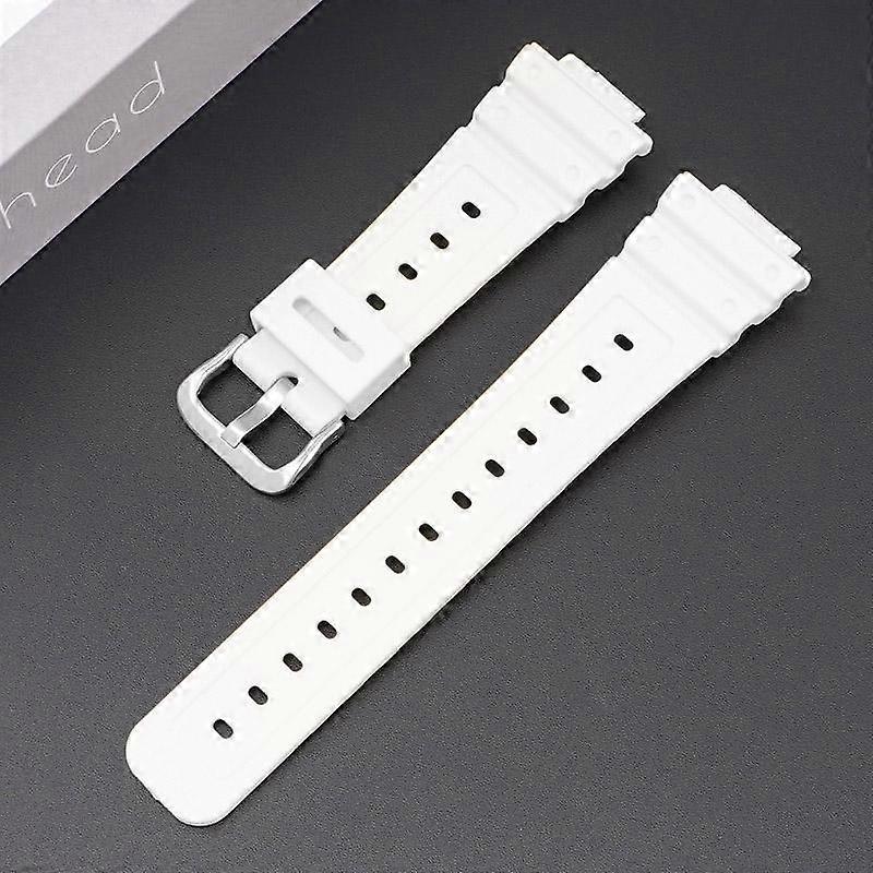16mm Silicone Watchband For Casio DW-6900/GW-M5610/DW-5600E Soft TPU Colorful Watch Strap Black Wristband Replacement Bracelet