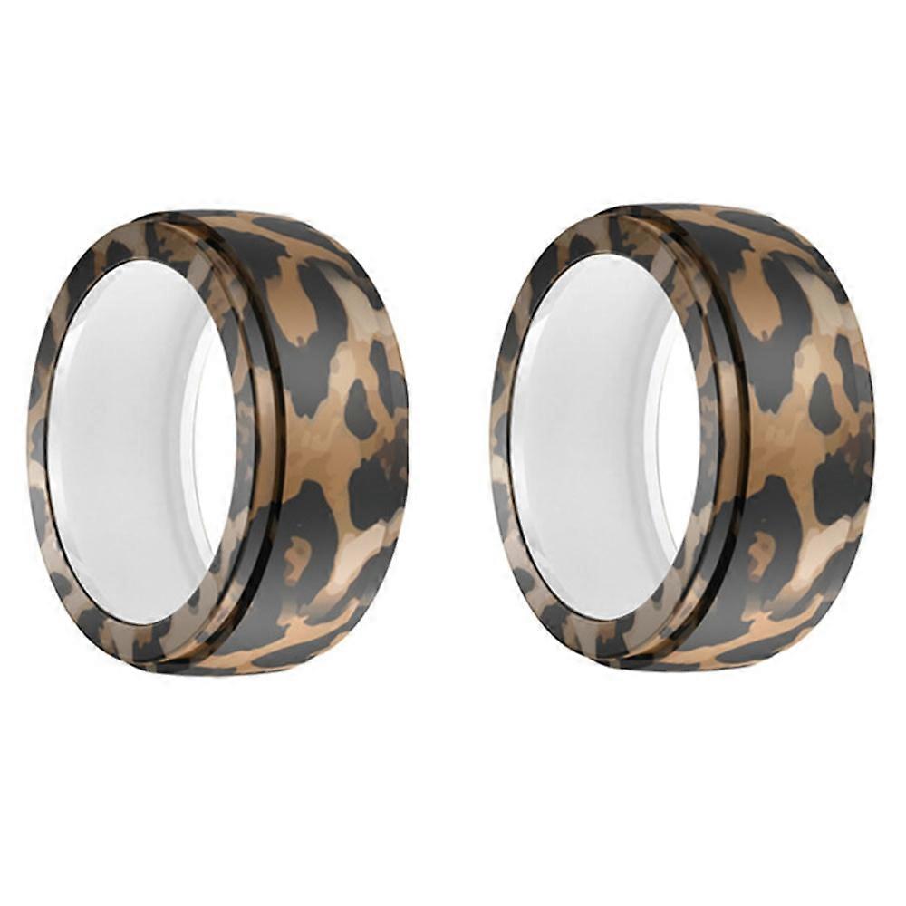 2Pcs for Samsung Galaxy Ring Oura Ring Gen3 Smart Ring Protective Cover S+M Printed Pattern Silicone