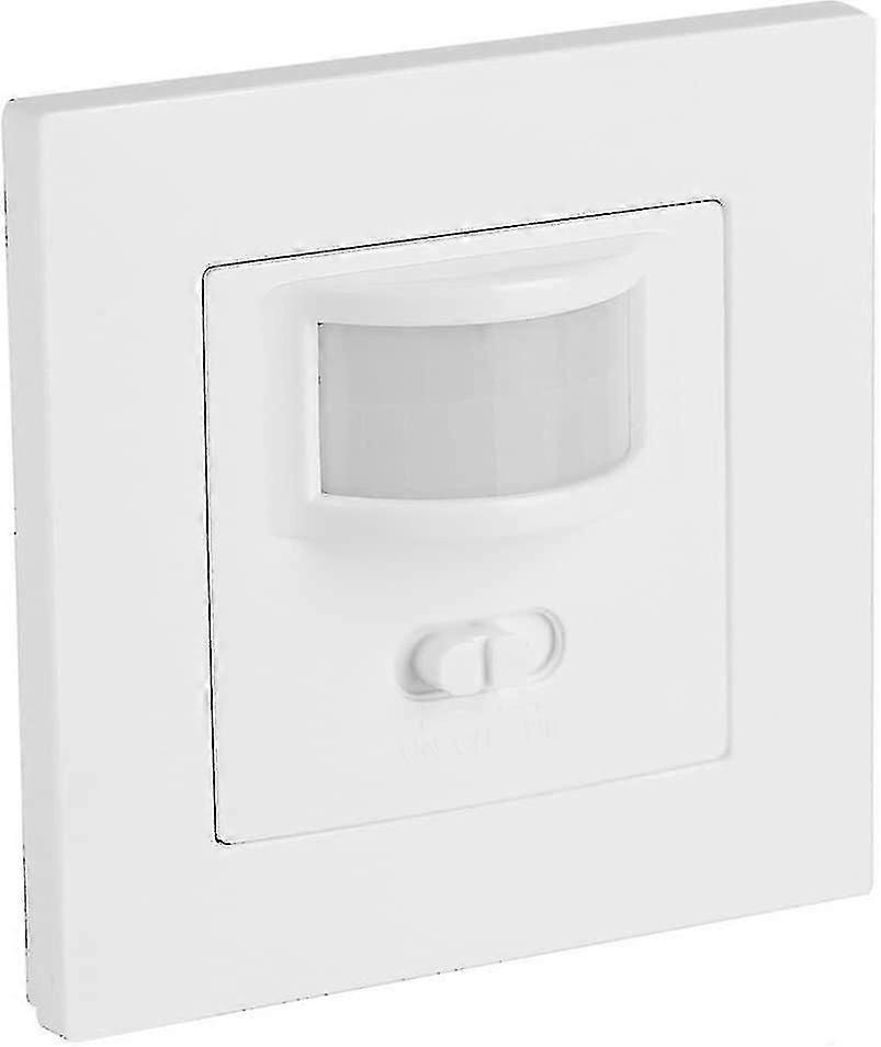 Interruttore della luce con sensore di movimento, interruttore a infrarossi e on/off a parete per scale, corridoio e cucina (1 pezzo, bianco)