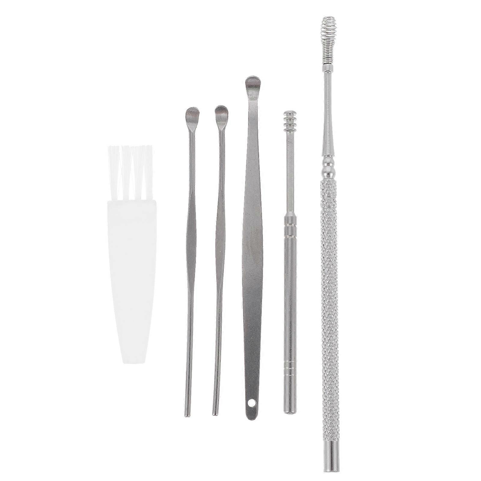Stainless Steel Ear Wax Removal Kits with Nonslip Grip for Ear Cleaning at Home Portable