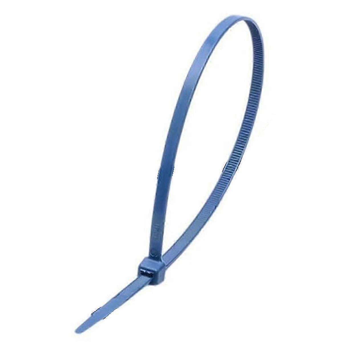 Fémdetektálható kábelkötegelő, cipzáras kék nyakkendők (100 db-os csomag) 150x3.6mm