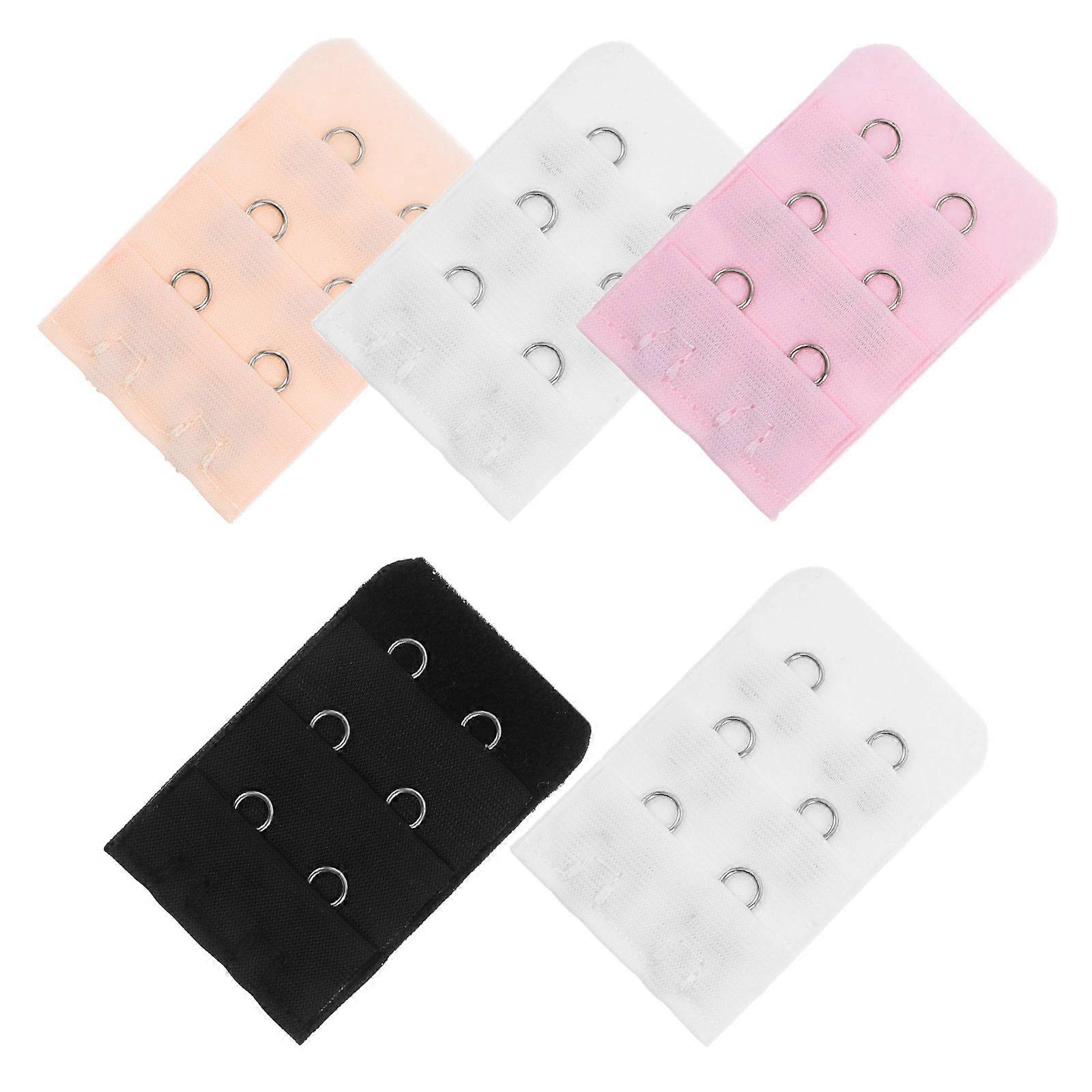 5pcs Extender Hook Row Elastic Extension Straps for Women, Fit Universal Sizes, Comfort Increase, Random Colors Included