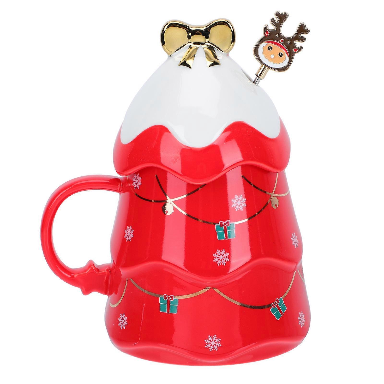 Creative Ceramic Cup Beverage Container Christmas Mug For Men Women 1Set