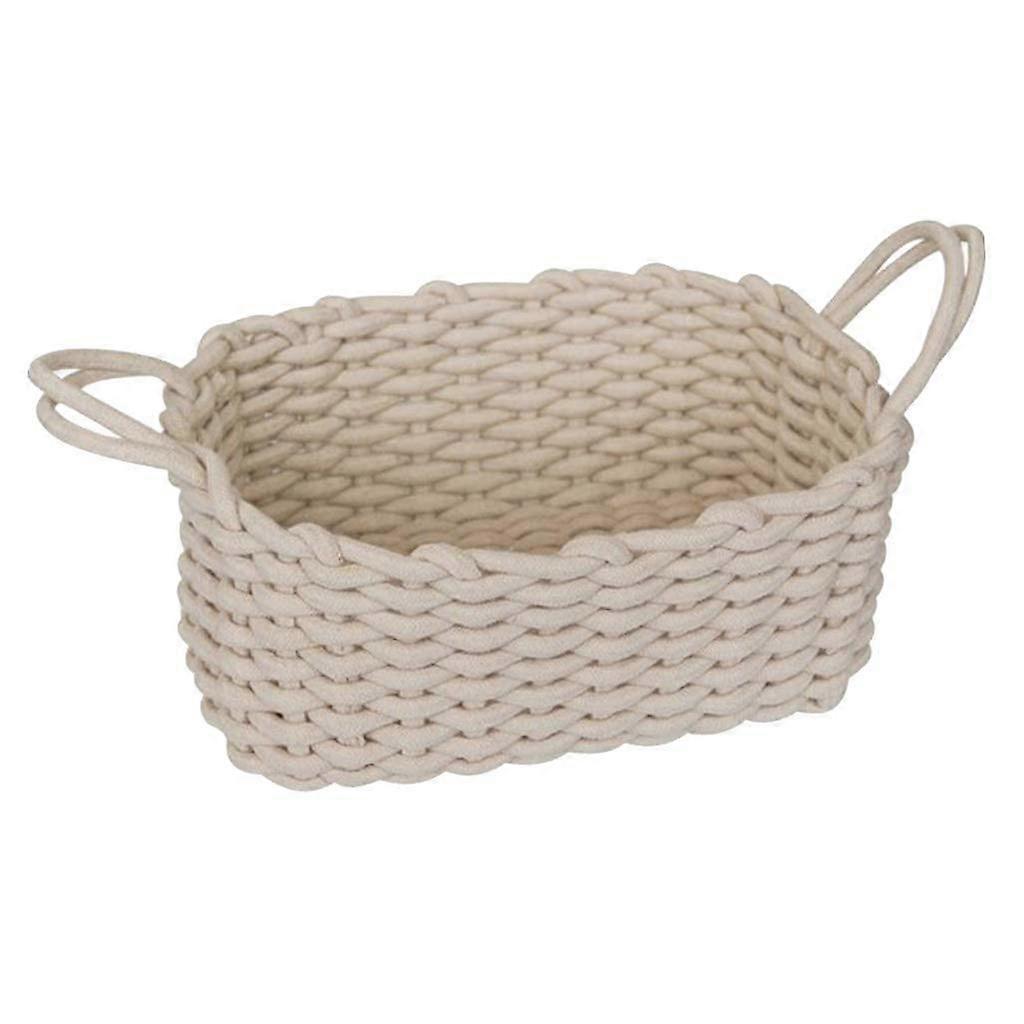 Storage Basket Fruit Container and Cosmetic Box with Handles, Durable Plastic, Modern Design, Home Organization, Multi-Use