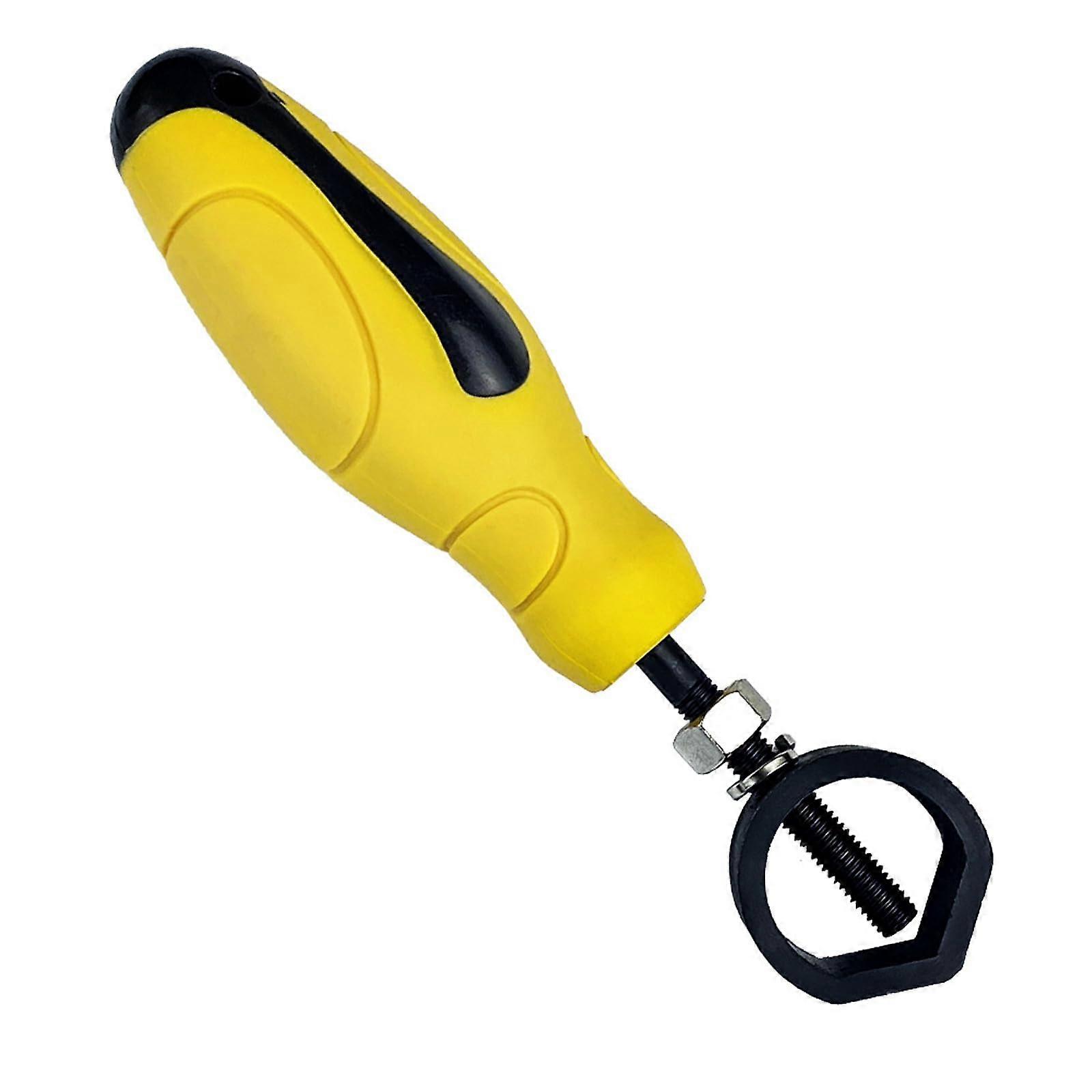 Carbon steel stamping tool with shockabsorbing handle, punch holder, marking stamping tool for precise leather embossing.
