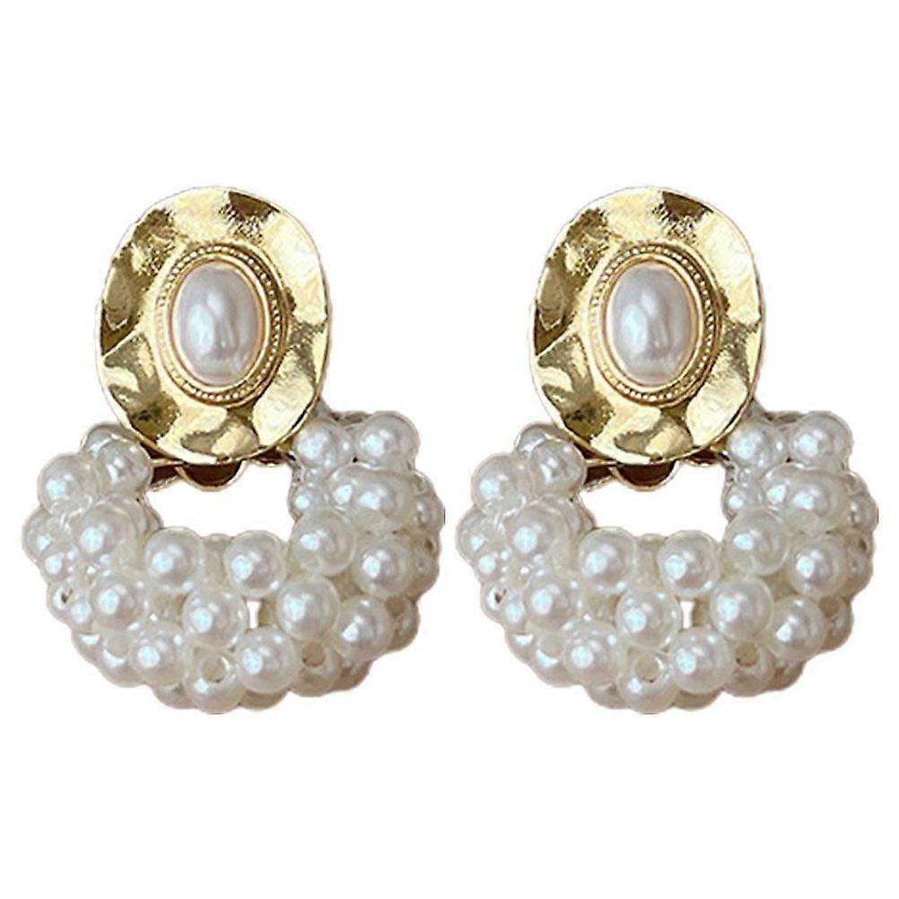 Earrings Dangling Women Earrings Multi Color Metal Material Jewelry Decoration Ear Decorations 1Pair