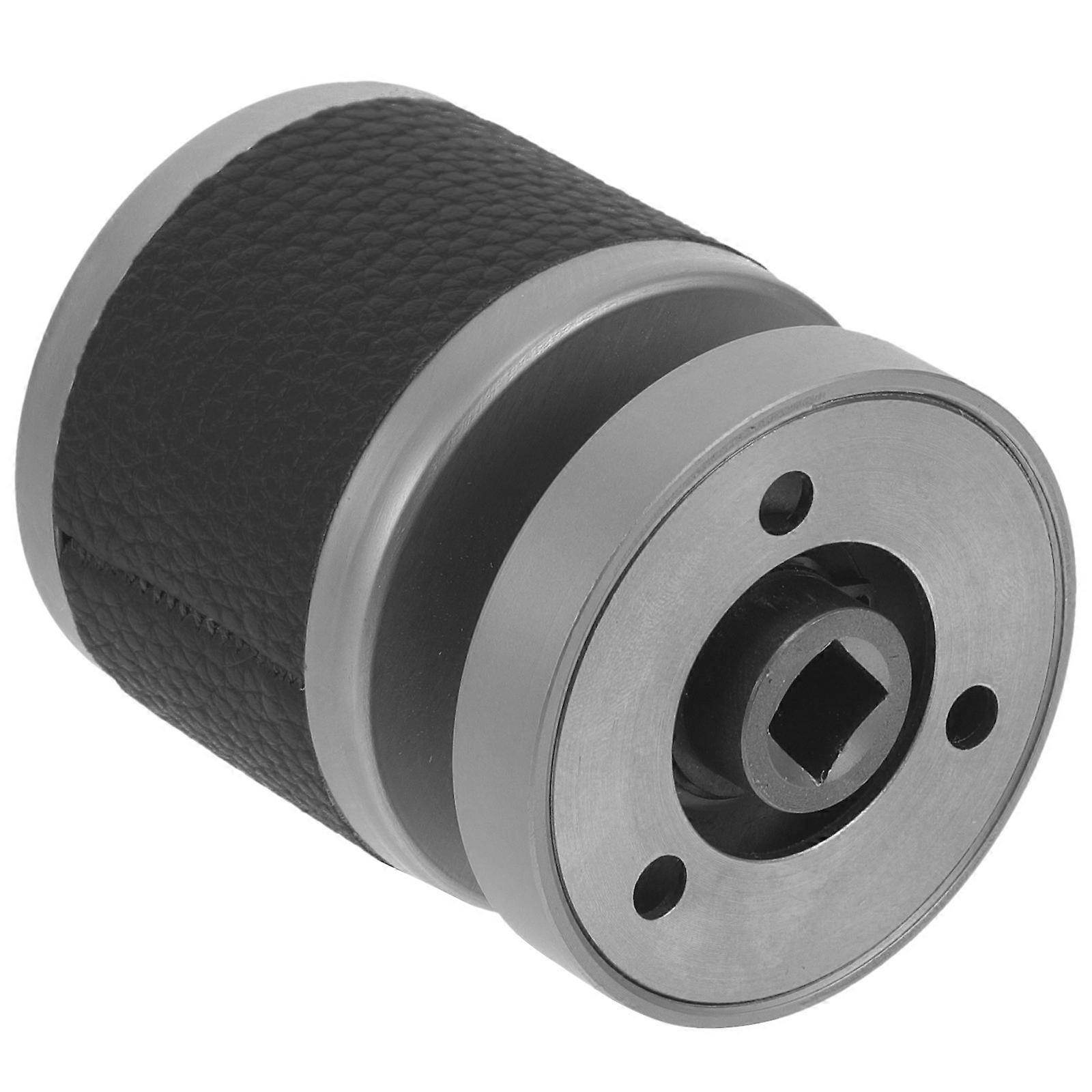 It sounds like you're describing a **European style single sided deadbolt lock with a ball shaped lever**, possibly designed for **keyless entry**,