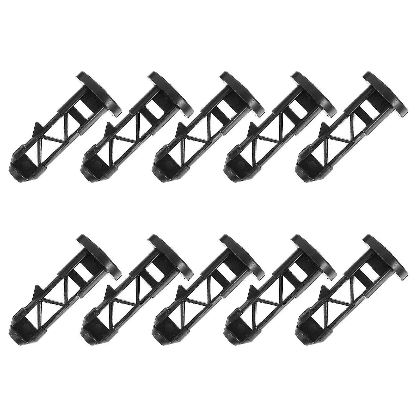 Outdoor Trash Can Bucket Buckle for Households Professional Use Plastic Rectangular Plug Shape Replacing Old and Broken Buckles 10Pcs