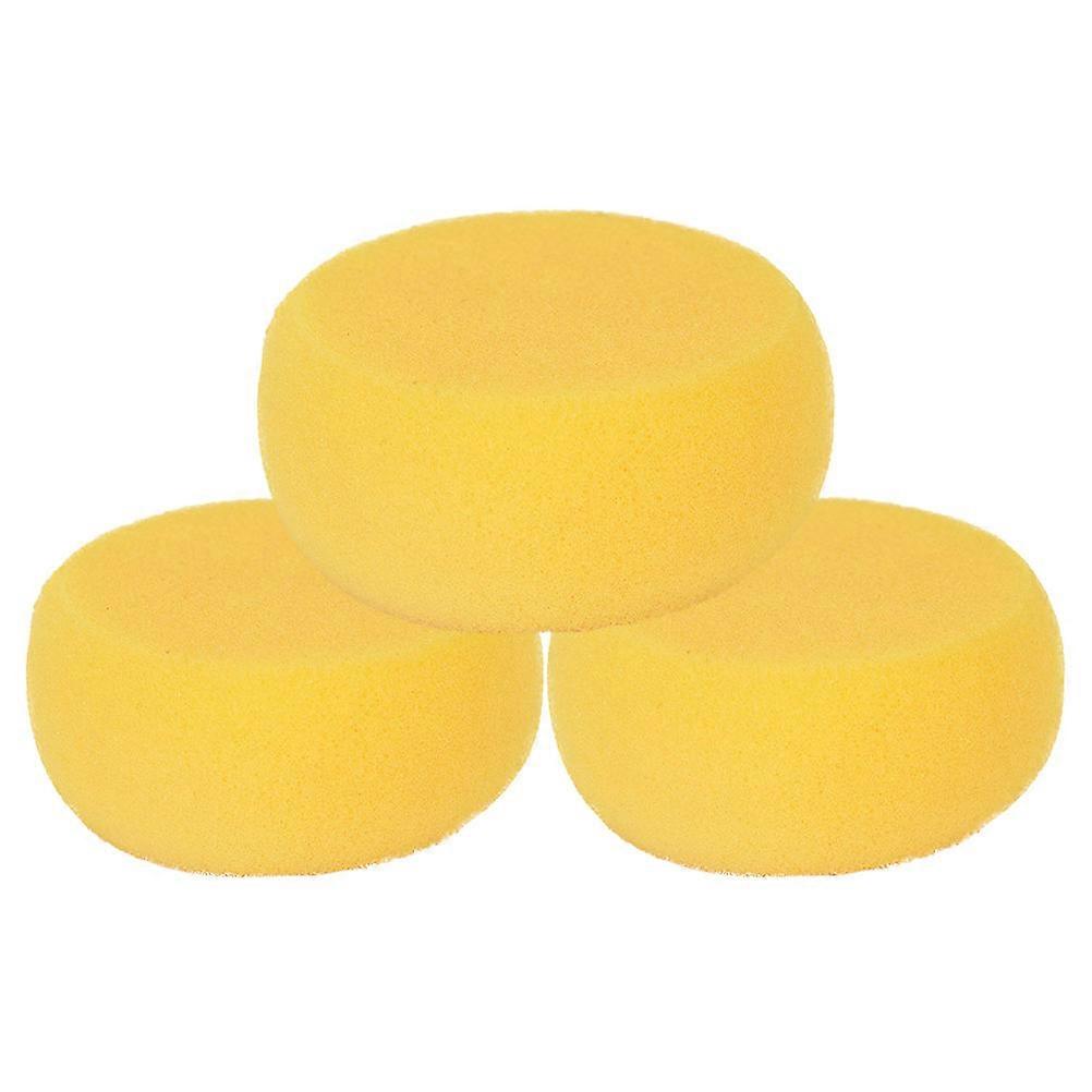 Multipurpose Artist Sponge For Face Painting Pottery Cleaning Round Shape 7.00X7.00X3.00CM 3Pcs