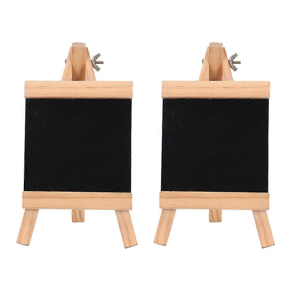 2pcs Multi Function Desktop Message Board Reusable Chalkboard Signs for Home, Café, Restaurant, Wedding Table Display