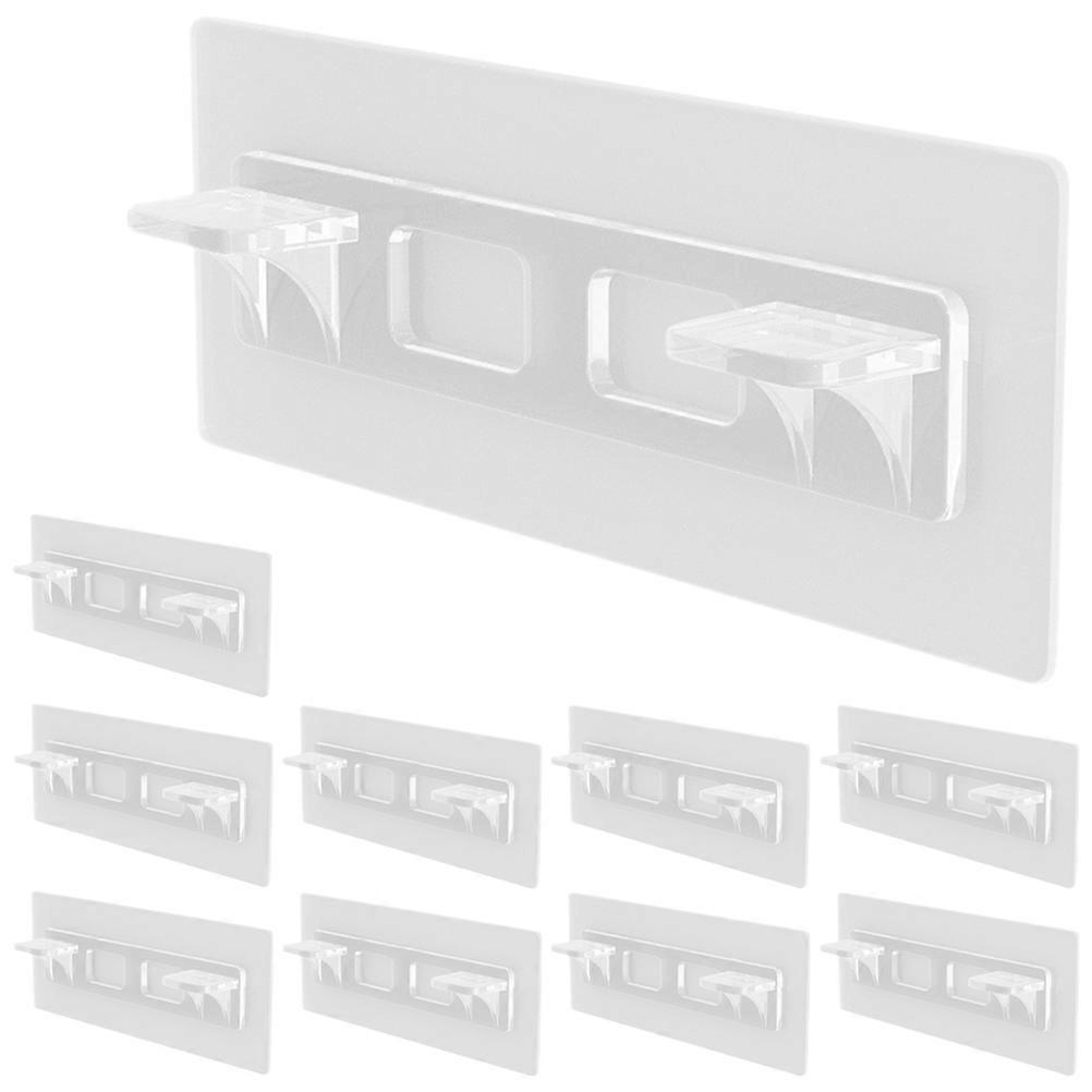 Support Pegs Square Shape Simple Structure Wardrobe Heavy Bearing 10Pcs