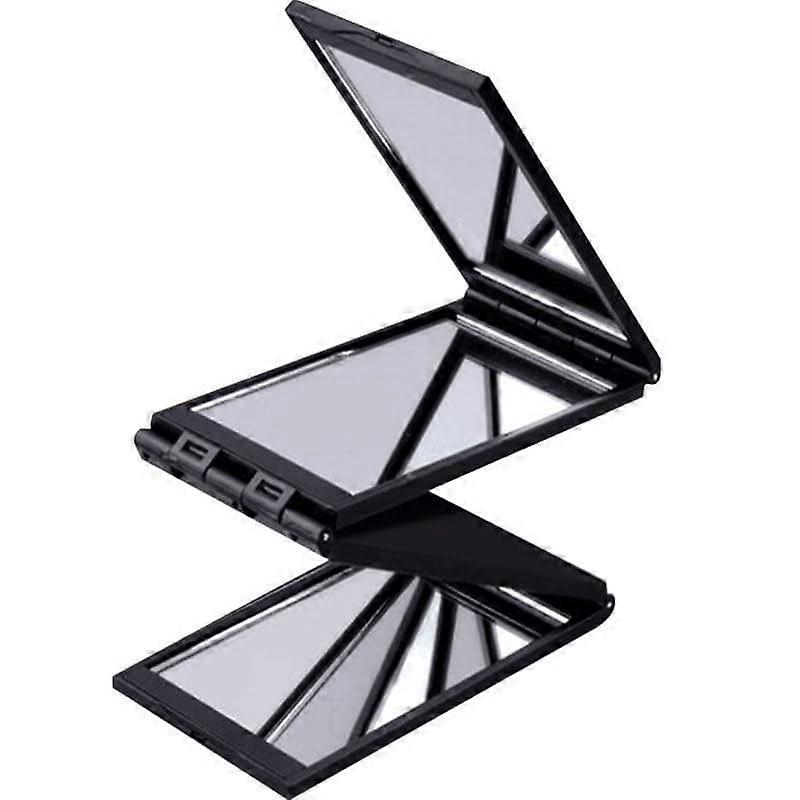 4 Way Hair Cutting Mirror - Tri-Fold Portable Makeup Mirror with High Definition Glass for Travel and Dressing Table Use