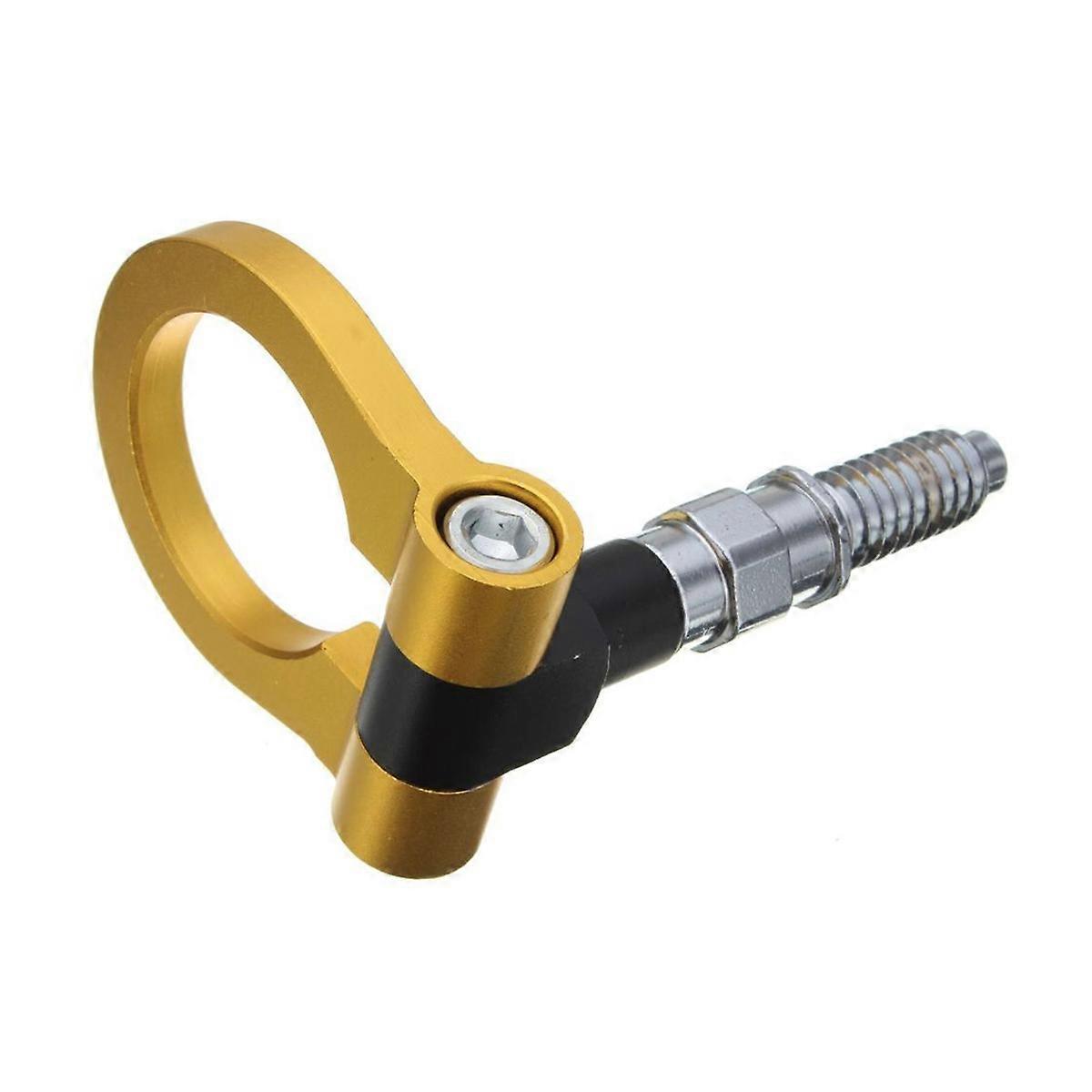 Front Bumper Screw-On Tow Hook Car Accessories Universal Gold 1Set