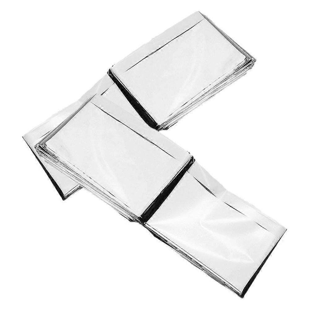 2pcs Reflective Film for Greenhouse, High Silver Covering Foil Sheets to Improve Light Efficiency, Weather Resistant for Outdoor Camping, Emergency