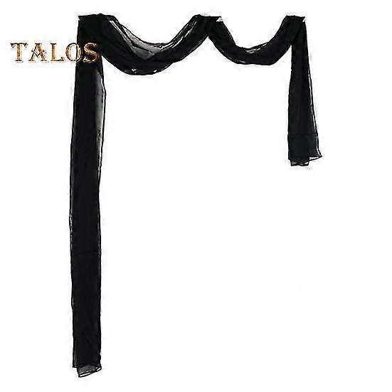 Solid Color Ultra-thin Window Screening Fully Hemmed Sheer Voile Window Scarf European Style Princess Window Gauze