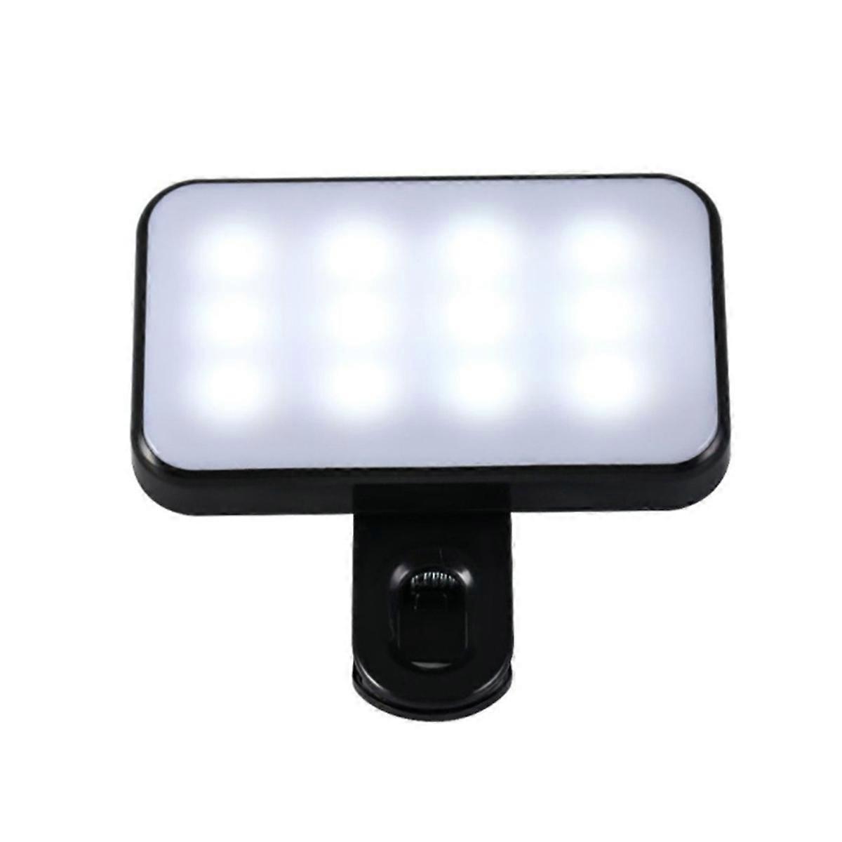 Mini lampe de remplissage portable pour selfie, 3 modes de luminosité réglables