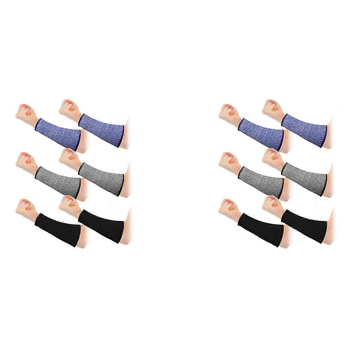 6 Pairs Arm Protectors for Thin Skin and Bruising Cut Forearm Sleeve Level 5 Arm Burn Protection Sle