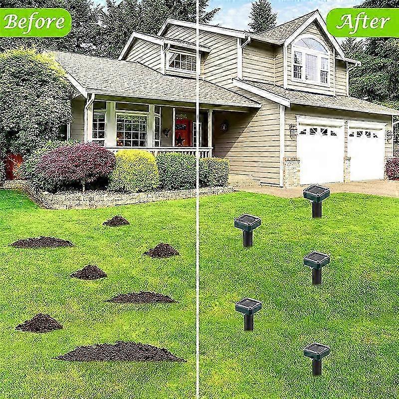 8 Pack Solar Powered Snake Repellent for Outdoors,Ultrasonic Snake Repellent,Solar Snake Repellent f