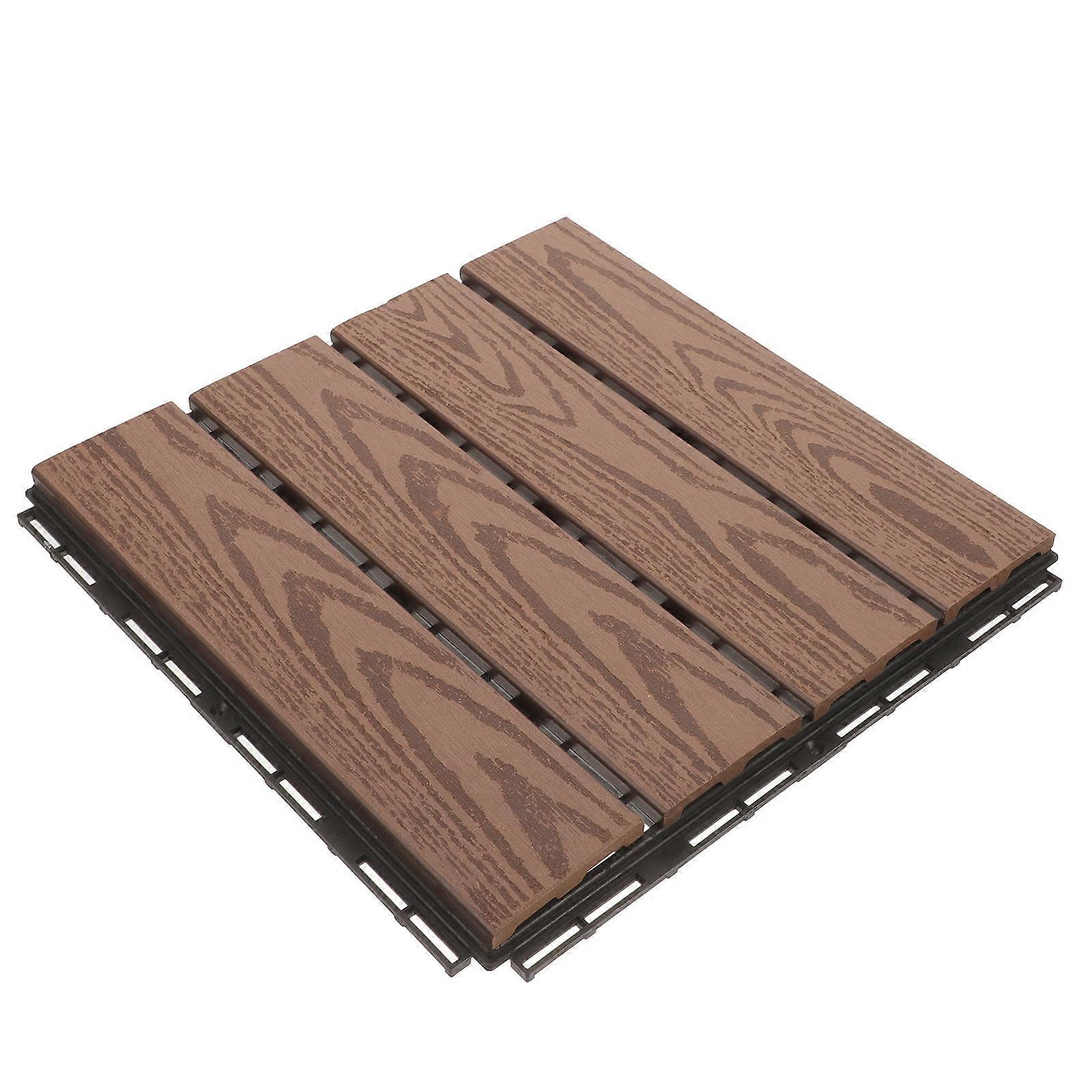 Decking Tiles Outdoor Interlocking Tile For Lawns Easy To Install 30.00X30.00X2.00CM 1Set
