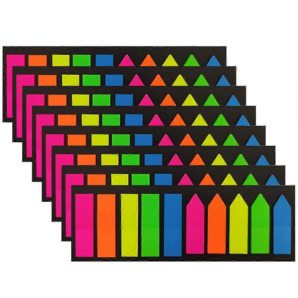 Paper Page Label Sticky Memo Pad Writing Notes Organizing Documents Flat 4.5x1.3cm 8 Sets