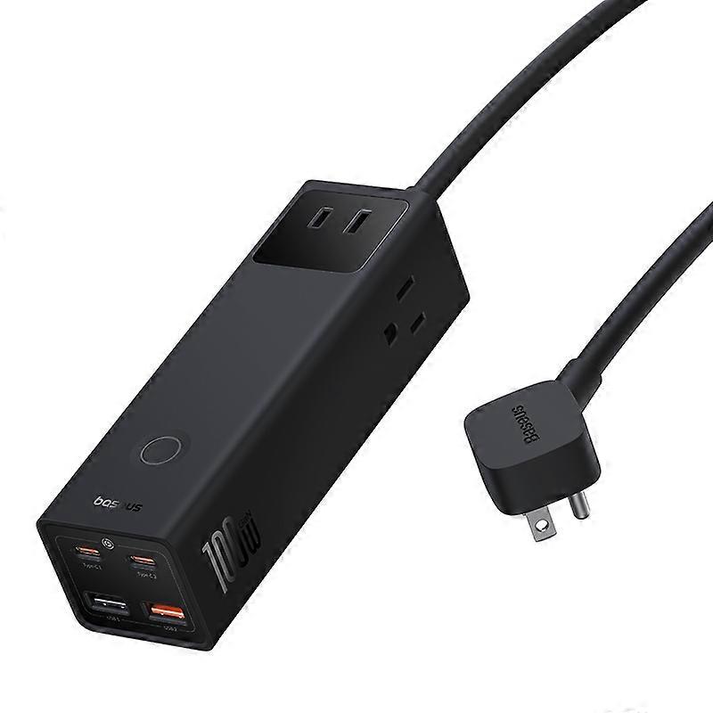 BASEUS PowerCombo Pro Power Strip 3 AC 2 USB 2 Type C 100W 1.5m, US Plug