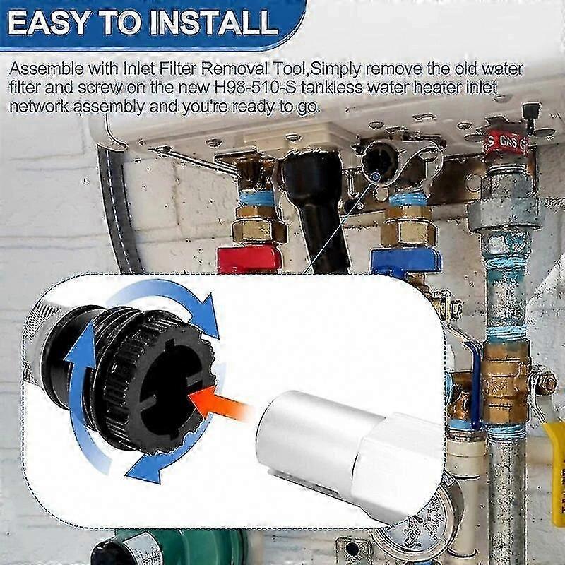 Rinnai Tankless Water Heater Filter Inlet Removal Tool H98-510-S