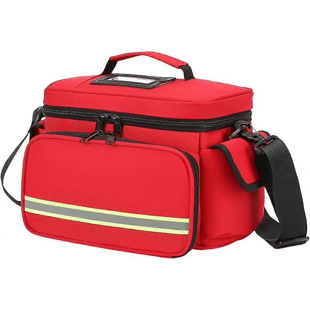 First Aid Bag, Empty Travel Medical Kit, Compact Emergency Organizer for Home and On-the-Go, Size 19x22x32cm