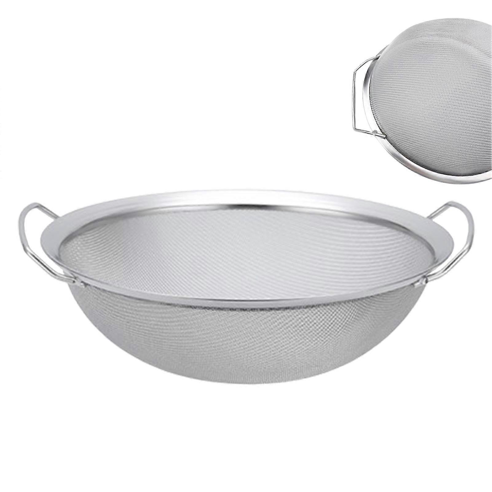 Finemesh sieve – Precision mesh sieve, stainless steel sieve basket  Sieve basket with handle, 60 mesh paint bucket, Ult emulsion filter 16 cm